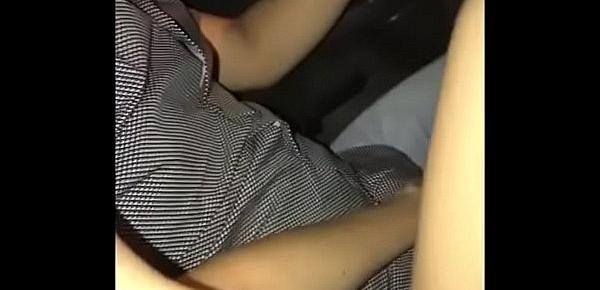  My boyfriend fingers my tight pussy while he is Driving - Lexi Aaane
